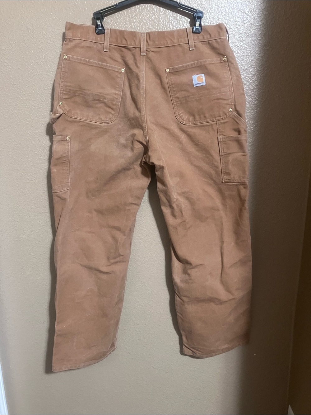Carhartt Men’s Tan Cargo Work Pants - Picture 2 of 5